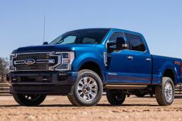 2022 Ford F350 Super Duty Front Left Side in Blue